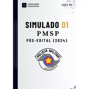 Imagem de capa para o Ebook 07 SIMULADOS PMSP - PÓS EDITAL 2024