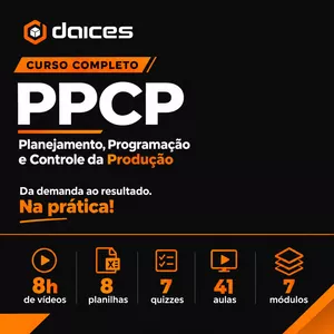 Imagem de PPCP na Prática: da previsão ao chão de fábrica criado por DAICES DIGITAL INDUSTRIES LTDA na hotmart