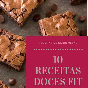 Imagem de capa para o Ebook 10 receitas doces fitness