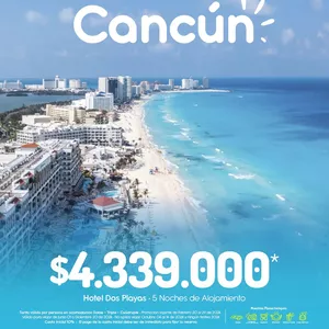 Imagen de portada para Evento presencial Plan Turístico CANCÚN
