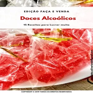 Imagem de capa para o Ebook Doces Alcoólicos  + 4Bônus