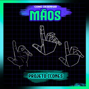 Imagem de capa para o Ebook Como Desenhar Mãos