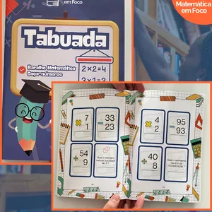 Imagem de capa para o Ebook Tabuada, Baralho e Caça Números para imprimir