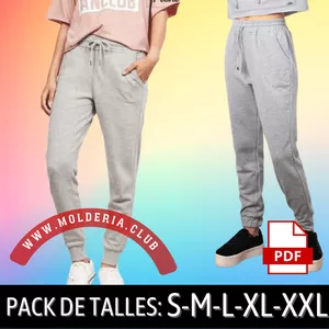 Imagen de portada para Curso online Patron Molde Imprimible Jogging Jogger de Mujer
