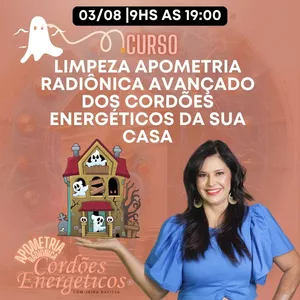 Imagem do curso Curso LIMPEZA DE CASA Avançado Apometria Radiônica com Limpeza dos Cordões Energéticos 