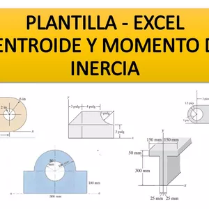 Imagen de portada para Ebook PLANTILLA DE CENTROIDE Y MOMENTO DE INERCIA 