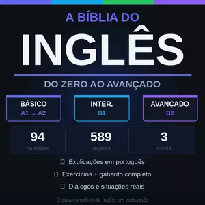 Imagem do curso A Bíblia do Inglês — Do Zero ao Avançado