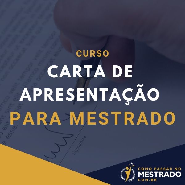 Carta De Apresentação Para Mestrado