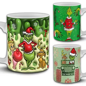 Imagen de portada para Curso online 30 Plantillas Sublimar Tazas 11oz Grinch Navidad, Merry Grinchmas, Grinch Coffee, Grinch Mama, PNG. Incluye Mockups
