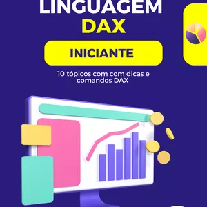 Imagem de capa para o Ebook Mini dicionário Linguagem DAX - Iniciante