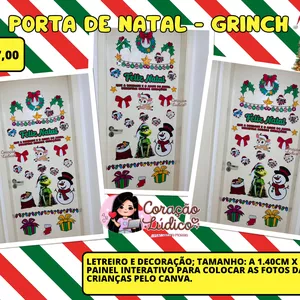 Imagem de capa para o Ebook 💚Porta de Natal - Grinch 