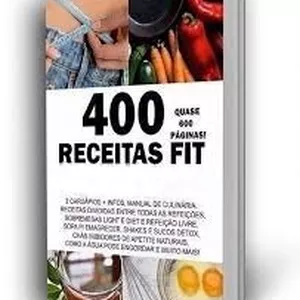 Imagem do curso 400 Receitas Fit e saudáveis com Cardápios (+bonus)