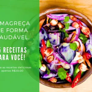 Imagem de capa para o Ebook 15 receitas para emagrecer de forma saudável 