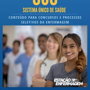 Imagem de capa para o Ebook SUS - Conteúdo para concursos e processos seletivos da enfermagem