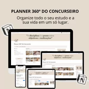 Imagem de capa para o Curso online Planner 360 º do Concurseiro