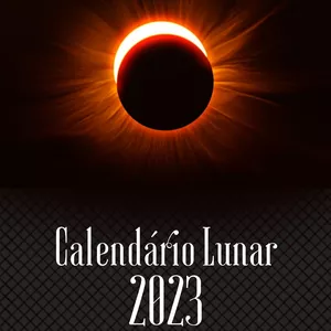 Imagem de capa para o Ebook Calendário Lunar 2023