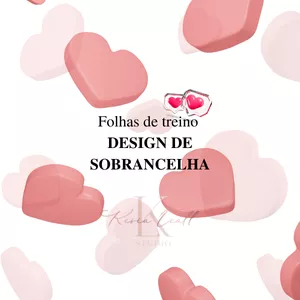 Imagem de capa para o Ebook Folhas de treino Design de Sobrancelhas