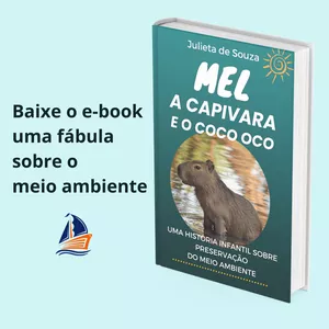Imagem de capa para o Ebook Mel, a capivara e o coco oco 