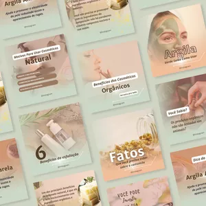 PACK CANVA COSMÉTICOS NATURAIS