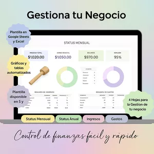 Imagen de portada para Curso online Plantilla para Gestionar tu Negocio