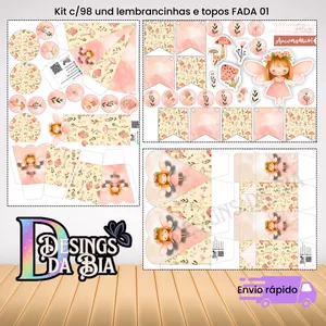 Imagem de capa para o Curso online PDF Kit de moldes Fada rosa 01