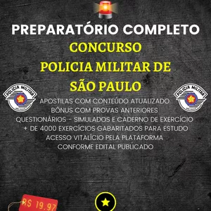 Imagem do curso PREPARATORIO PMSP - POLICIA MILITAR DE SÃO PAULO