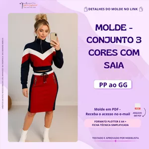 Imagem de capa para o Curso online Molde Conjunto 3 Cores Com Saia
