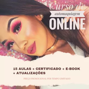Imagem de capa para o Curso online CURSO DE AUTOMAQUIAGEM ONLINE