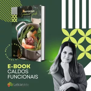 Imagem de capa para o Ebook Saúde &amp; Sabor - Caldos Funcionais Nutri Leticia Mello