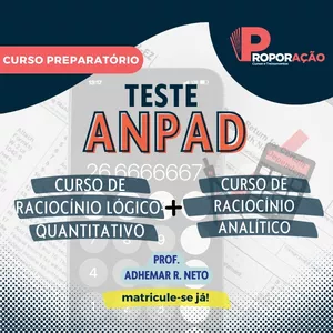 Imagem de capa para o Curso online ANPAD Padrão: Raciocínio Lógico Quantitativo e Analítico