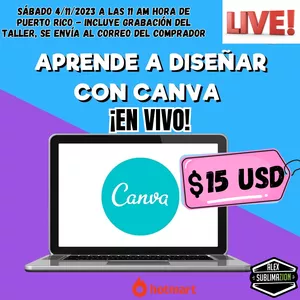 Imagen de portada para Curso online CANVA - TALLER EN VIVO CLASE 1 (GRABACIÓN)