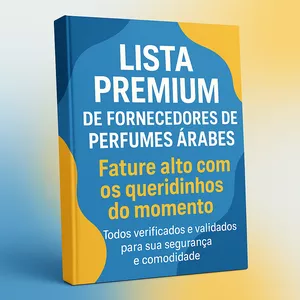 Imagem de capa para o Ebook Lista Premium de Fornecedores de perfumes Árabes no atacado 