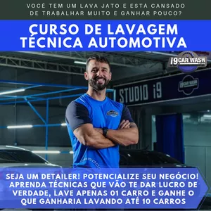 Imagem de Curso de Lavagem Técnica Automotiva 1.0 criado por Marcelo Calixto na hotmart