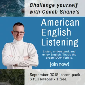 Cover image for Online course Coach Shane's American English Listening - September 2015