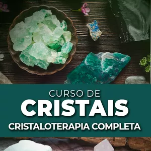 Imagem de capa para o Curso online Curso de Cristais - Cristaloterapia Completa