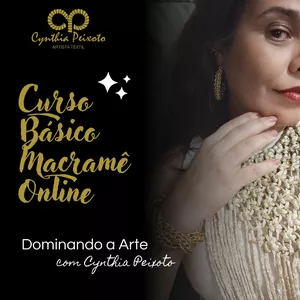 Imagem de capa para o Curso online CURSO BÁSICO DE MACRAMÊ: DOMINANDO A ARTE