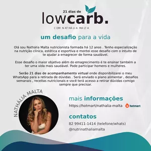 Imagem de capa para o Ebook Desafio 21 dias low carb para emagrecimento