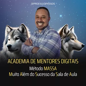 Imagem de capa para o Curso online Academia de Mentores Digitais | Método MASSA - Seja um LOBO MENTOR da Educação Digital