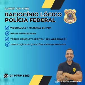 Imagem de capa para o Curso online Polícia Federal - Raciocínio Lógico Matemático