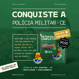 Imagem de capa para o Curso online EBN CURSOS - PMCE 2025 (PÓS-EDITAL)