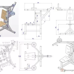 Imagen de portada para Ebook planos de maquinas de gimnasio tren superior !! 