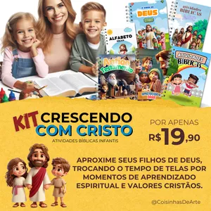 Imagem de capa para o Ebook Kit Crescendo com Cristo 