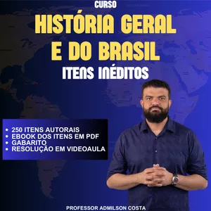 Imagem HISTÓRIA GERAL E DO BRASIL ITENS INÉDITOS
