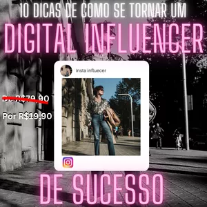 Imagem de capa para o Ebook Como se Tornar um Digital Influencer de Sucesso