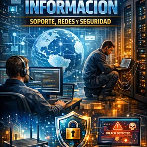 Imagen de portada para Ebook Guía Completa de Tecnologías de la Información: Soporte, Redes y Seguridad