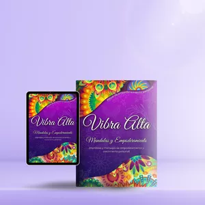 Imagen de portada para Ebook Vibra Alta: Ritual de empoderamiento personal y mandalas para colorear