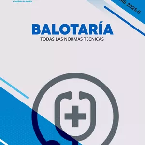 Imagen de portada para Ebook BALOTARÍA DE PREGUNTAS TODAS LAS NORMAS TÉCNICAS SERUMS 2025 II