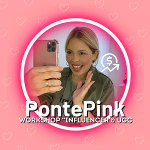 Imagen de portada para Evento online PontePink WORKSHOP: “Influencer &amp; UGC”