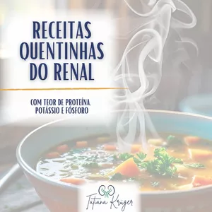 Imagem de capa para o Ebook E-book Receitas Quentinhas do Renal