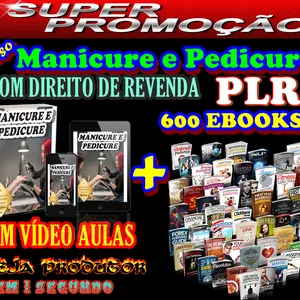 Imagem de capa para o Curso online Manicure e Pedicure Curso com direito de revenda + 600 ebooks PLR